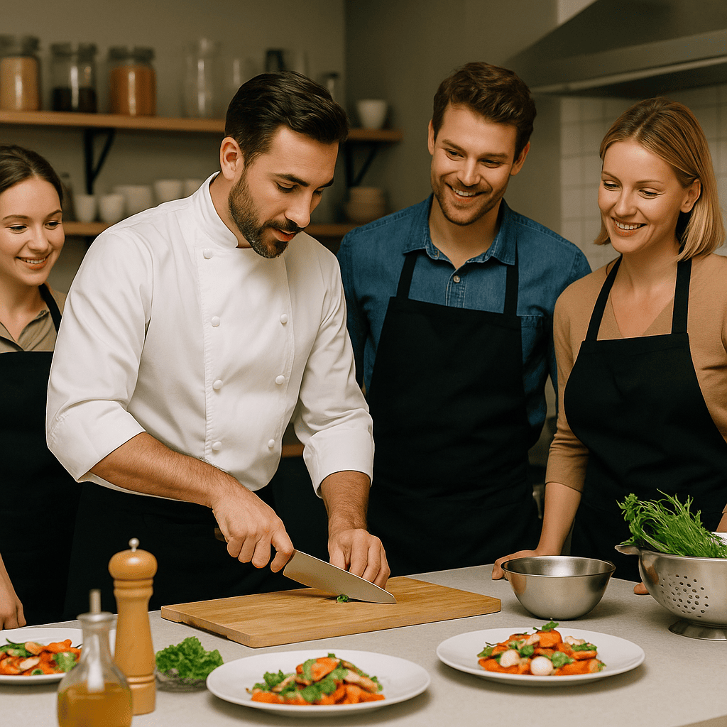 Sessione di corso con Chef